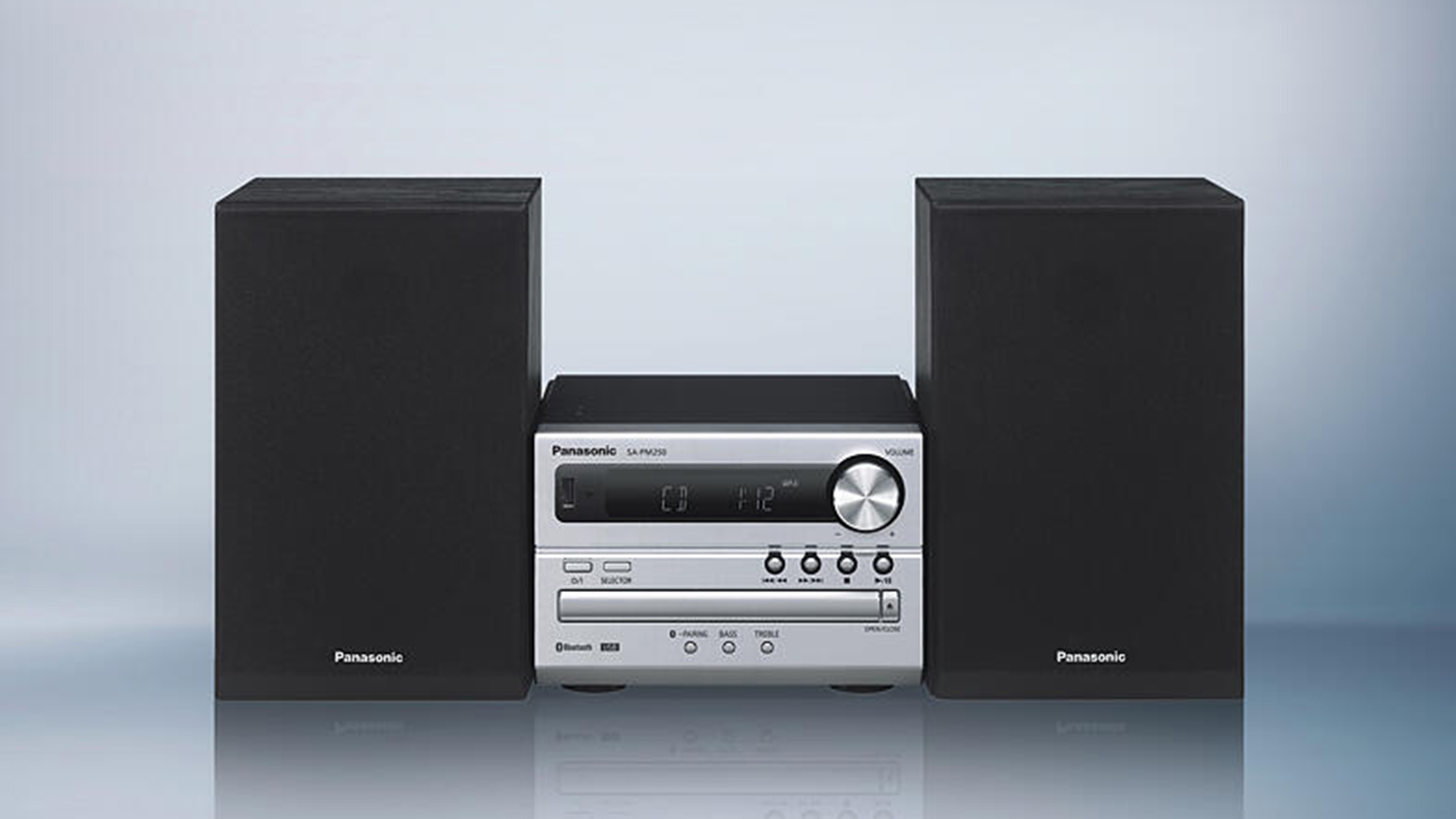 Panasonic SC-PM250 20W CD Wireless Micro System - Silver | Harvey 