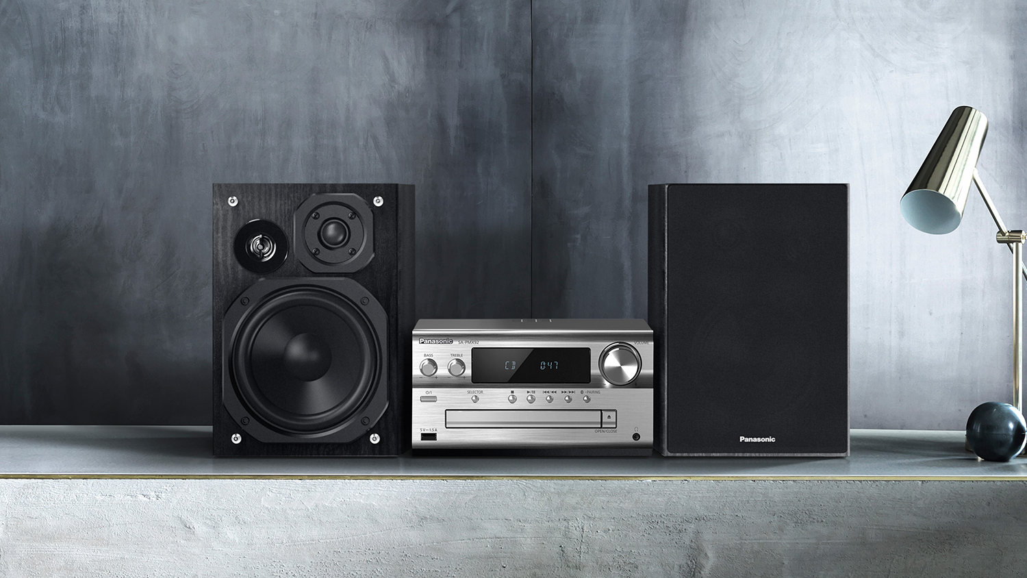 Panasonic Wireless CD Player & Micro System - Silver (SC-PMX92GN-S)