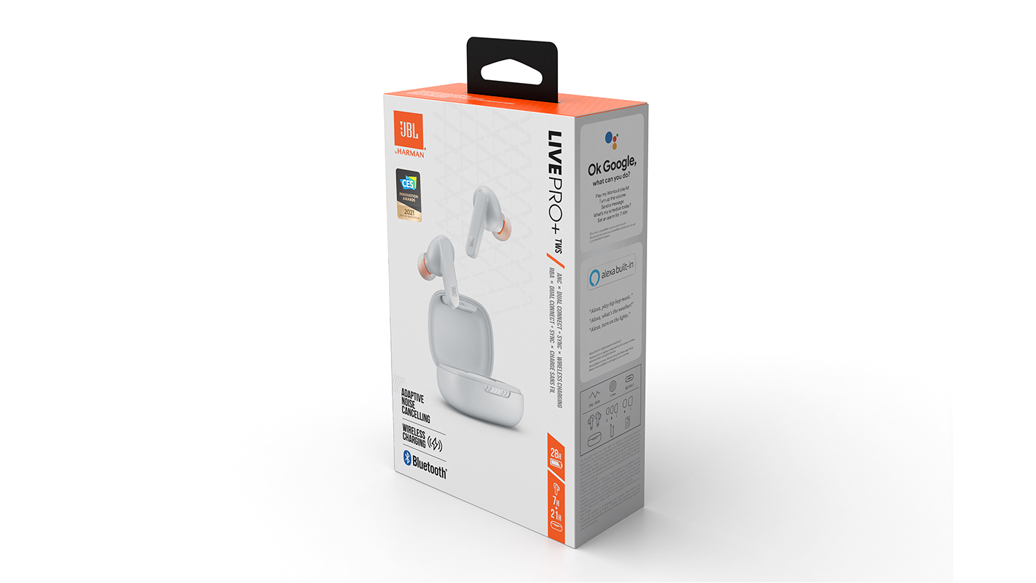 JBL Live Pro+ Adaptive Noise Cancelling True Wireless InEar Headphones