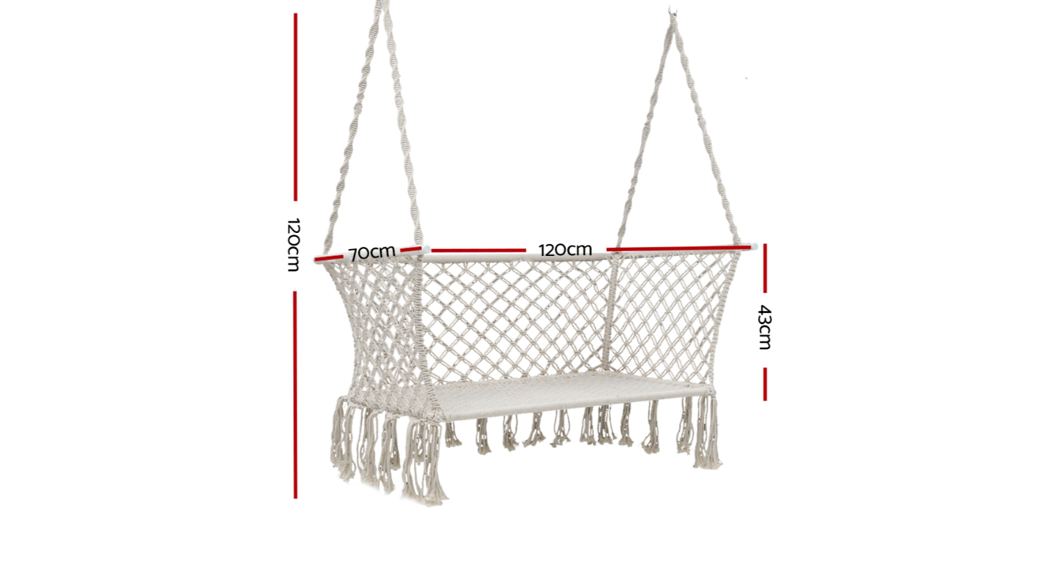 Gardeon Outdoor 2 Person Hammock Chair Cream Harvey Norman New Zealand