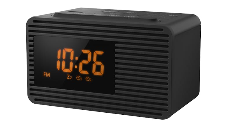 Panasonic Portable RC-800GN-K Digital/FM Alarm Clock Radio - Black