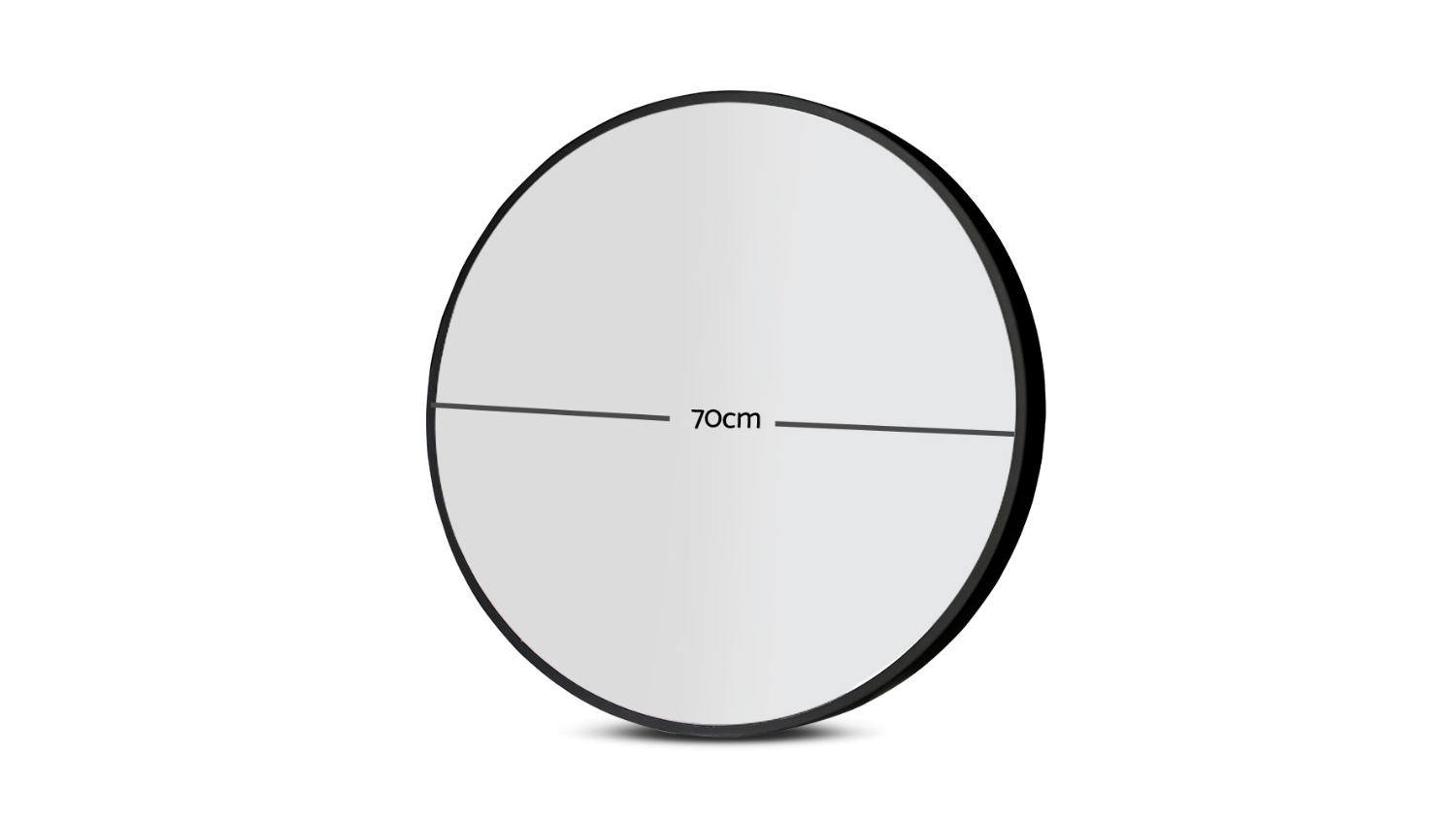 Embellir Round Framed Wall Mirror 70cm Black Harvey Norman New Zealand