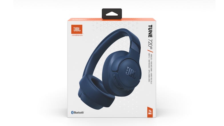 JBL Tune 720BT Wireless Over-Ear Headphones - Blue