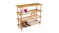 Wooden Shoe Rack 4 Tier Natural - 74 X 26 X 68cm