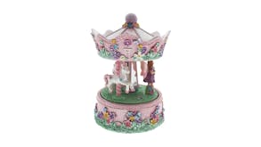 Musical Go-Round Floral Fairy Carousel 12" - Pink