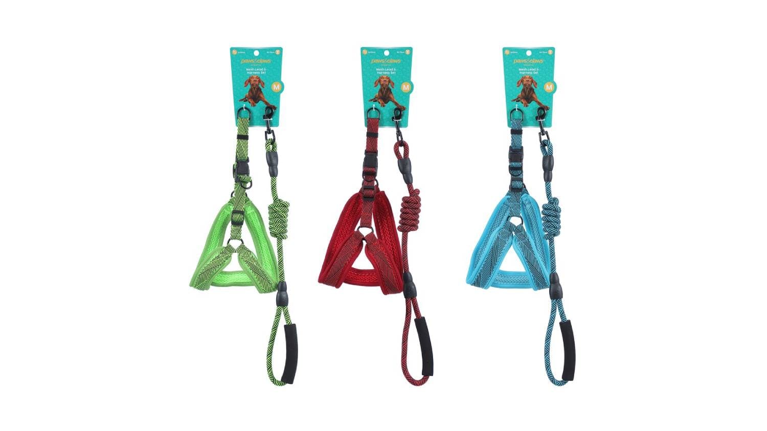 Mesh Lead & Harness Medium Green