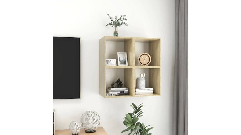 NNEVL Wall Cabinet 4pcs. 37 x 37 x 37cm - Sonoma Oak/White