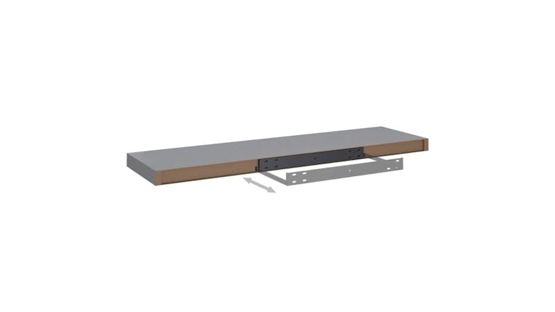 NNEVL Wall Shelves Ledge 90 x 23.5 x 3.8cm - Grey