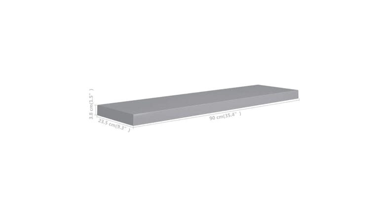 NNEVL Wall Shelves Ledge 90 x 23.5 x 3.8cm - Grey