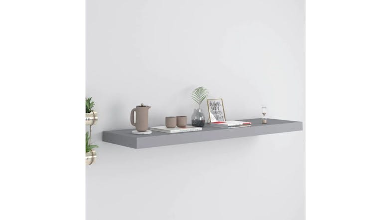 NNEVL Wall Shelves Ledge 90 x 23.5 x 3.8cm - Grey