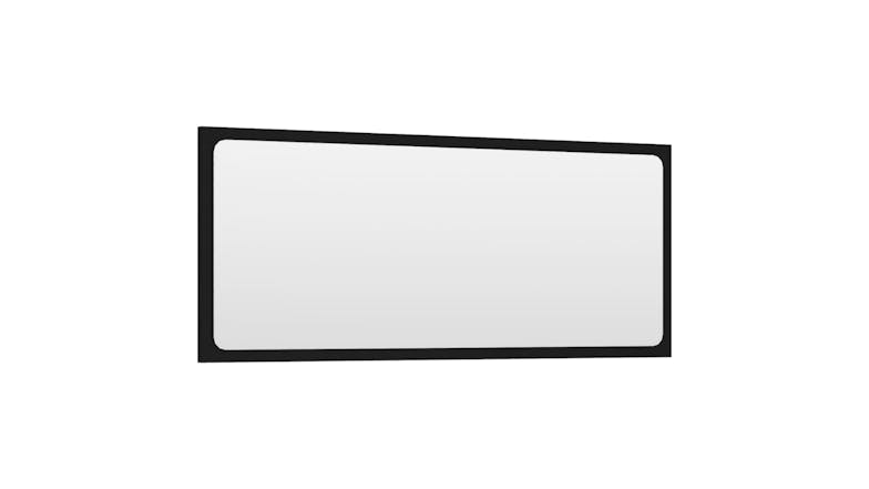 NNEVL Bathroom Mirror 90x1.5x37cm Black