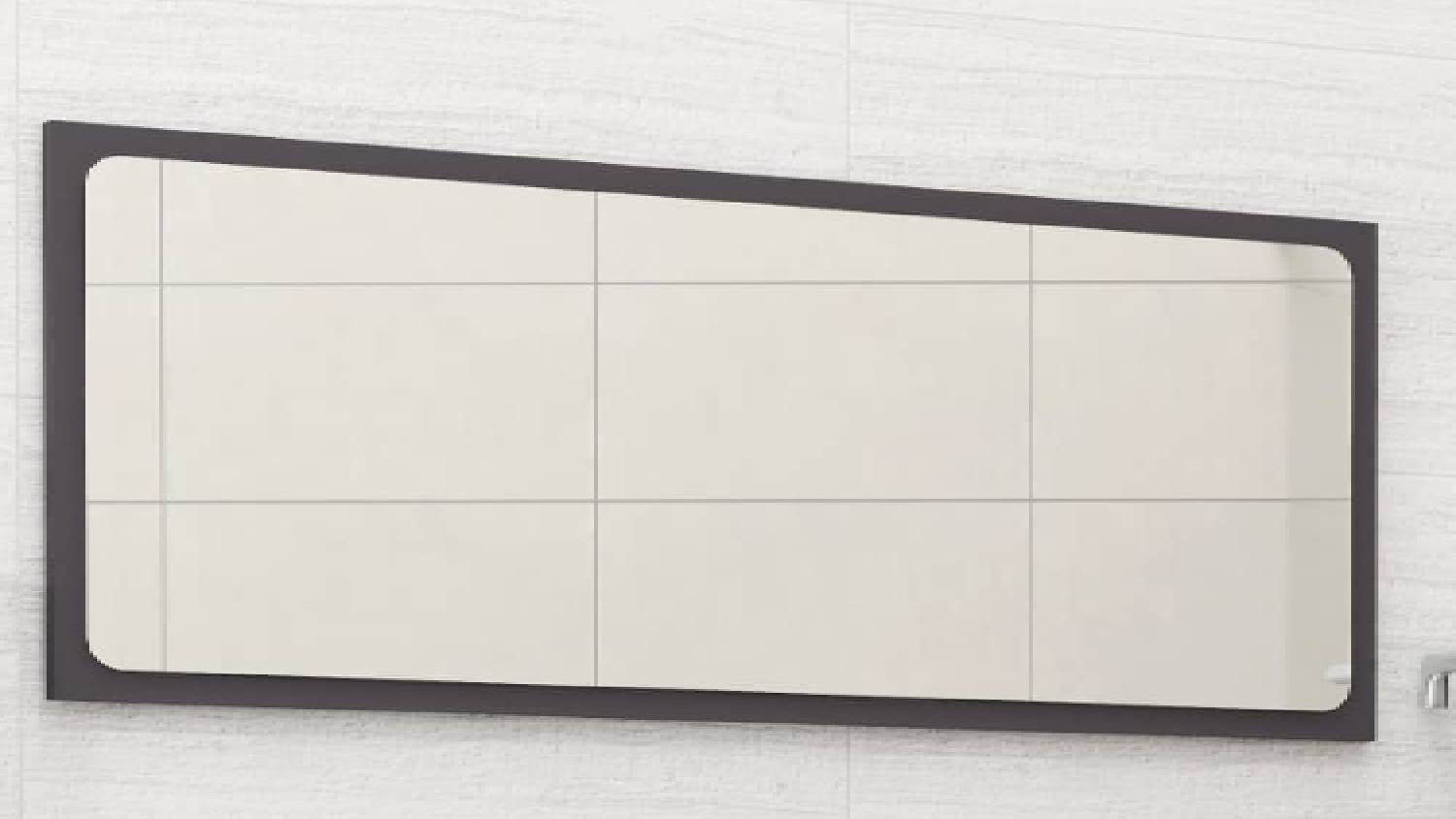 NNEVL Bathroom Mirror 90 x 1.5 x 37cm - Grey
