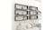 NNEVL Wall Shelves Floating Rectangle 6pcs. 100 x 15 x 30 - Grey