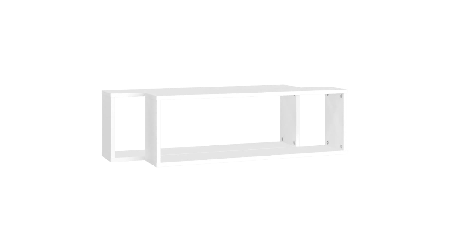 WALL CUBE SHELVES 2 PCS WHT 80X15X26.5CM Harvey Norman New Zealand