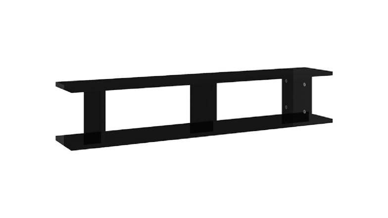 NNEVL Wall Shelves Floating Ladder 2pcs. 105 x 18 x 20cm - Gloss Black