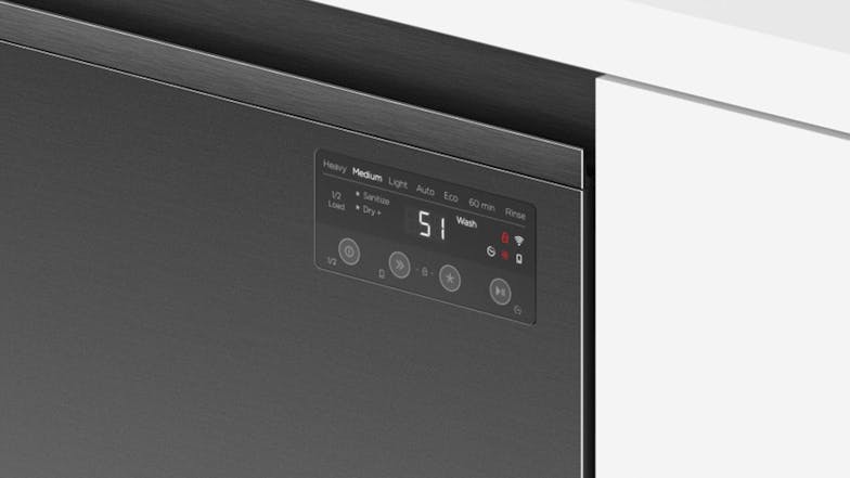 Fisher & Paykel 15 Place Setting 7 Program Built-Under Dishwasher - Black Stainless Steel (Series 5/DW60UN2B2)