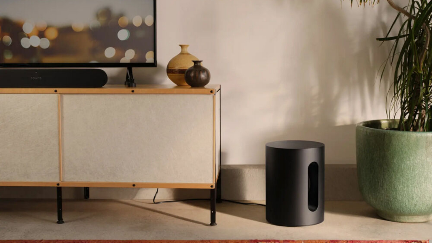 Sonos 2 x 6" Subwoofer - Wireless - Sub Mini - Black (SUBM1AU1BLK)