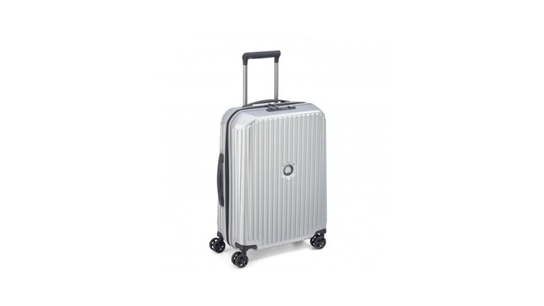 Delsey Securitime Hard Luggage Case 55cm - Silver
