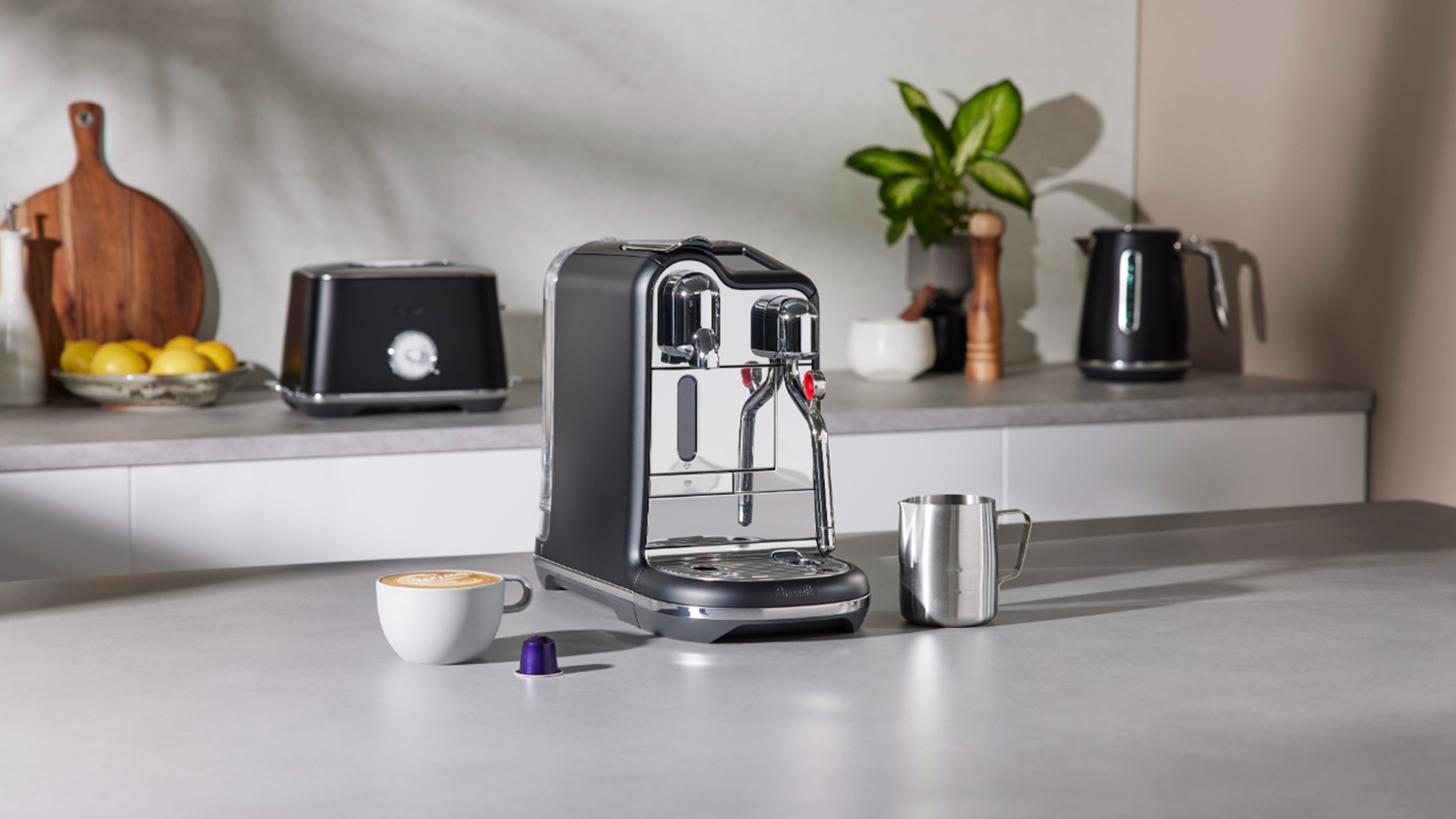 Nespresso Breville "Creatista Pro" Espresso Machine - Black Truffle