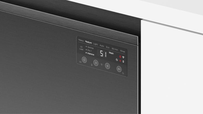 Fisher & Paykel 15 Place Setting 7 Program Built-Under Dishwasher - Black Stainless Steel (Series 7/DW60UN4B2)