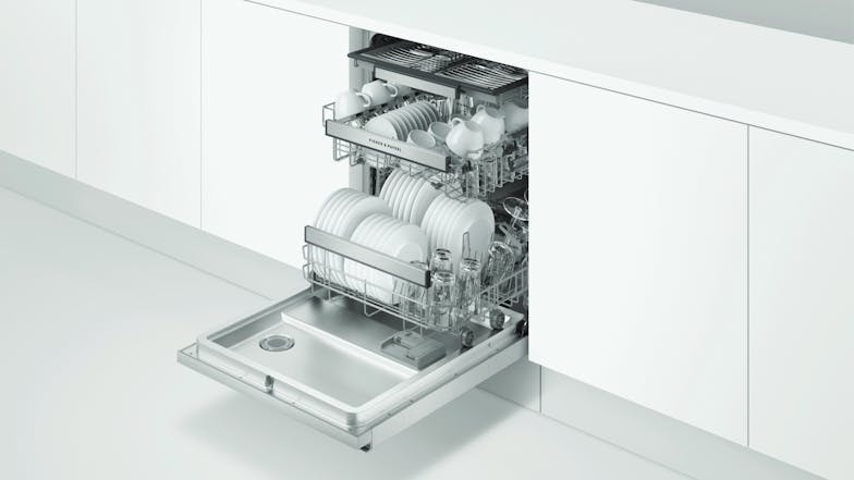 Fisher & Paykel 15 Place Setting Built-Under 60CM Dishwasher - Stainless Steel (Series 7/DW60UN4X2)
