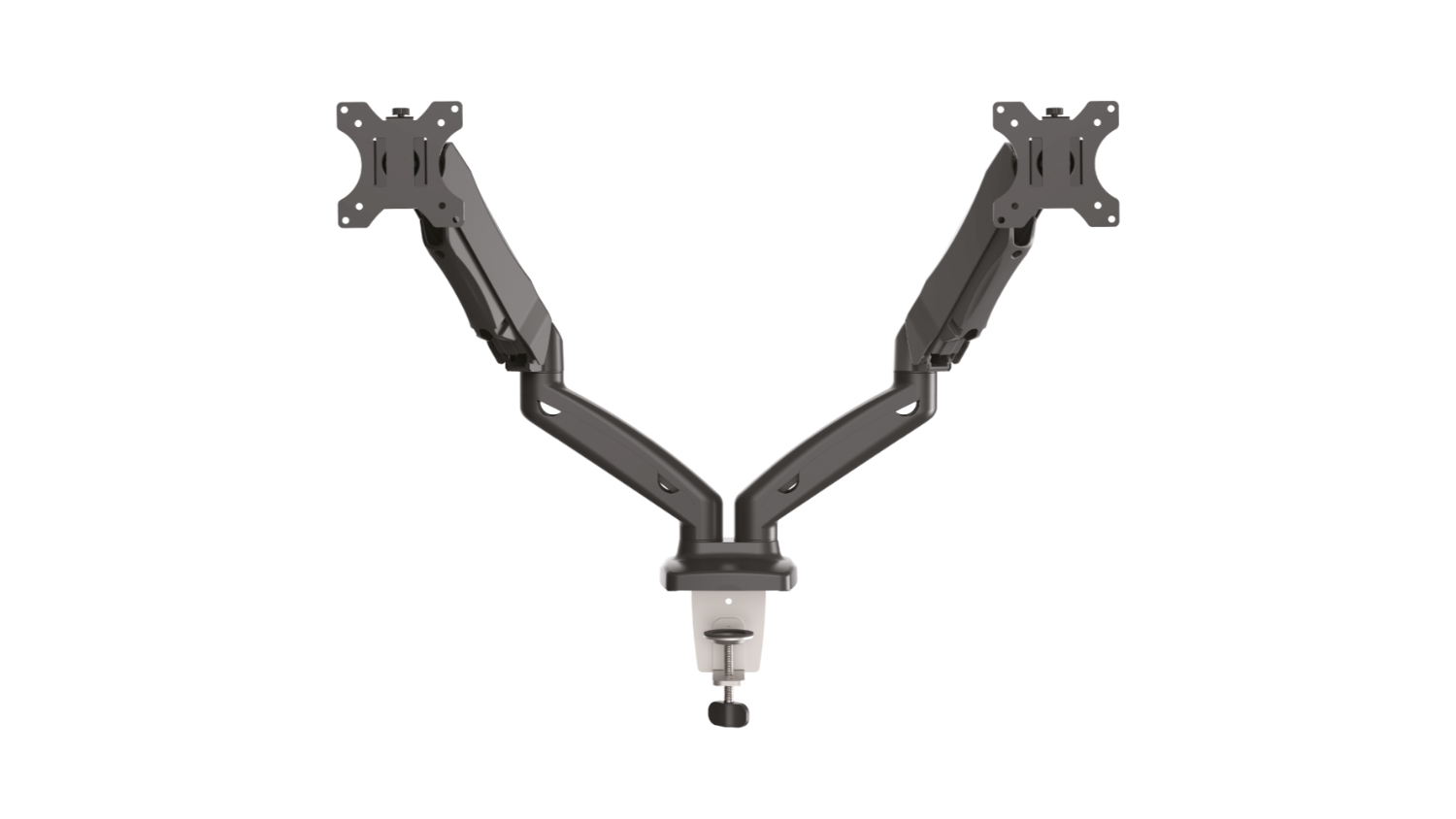 Barkan Gas Spring Dual Arm Flat/Curved Monitor Desk Mount 13" 29