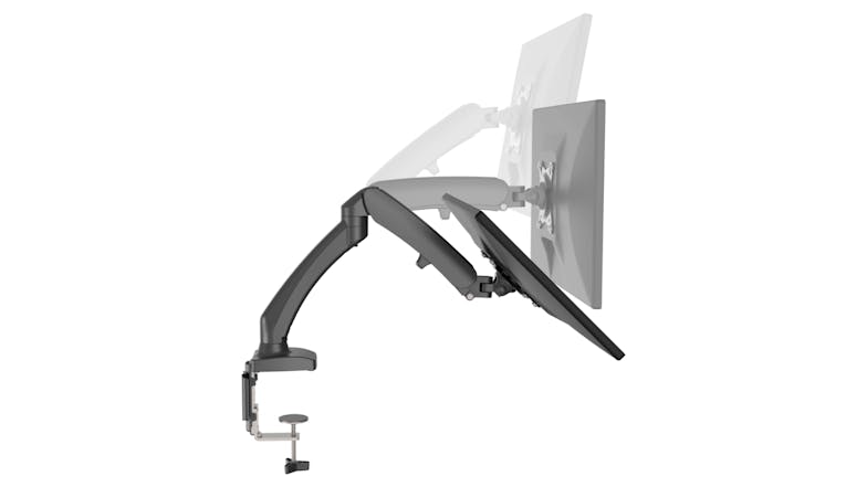 Barkan Gas Spring Dual Arm Flat/Curved Monitor Desk Mount 13" - 29"