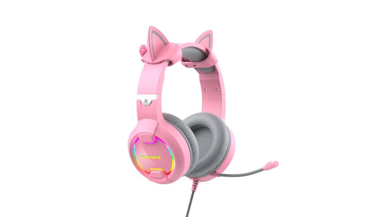 Playmax Pink Taboo RGB Cat Ear Headset