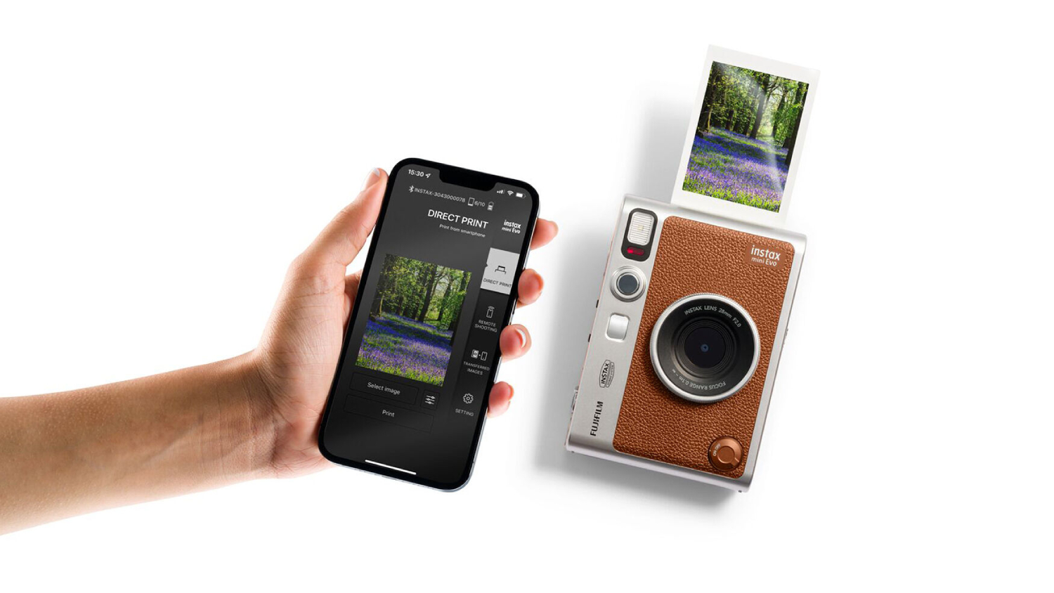 Instax Mini Evo Instant Film Camera Brown Harvey Norman New Zealand