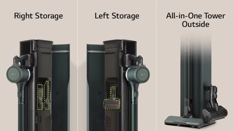 LG CordZero A9T Max Handstick Vacuum Cleaner with All-in-One Tower - Forest Green