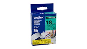 Brother TZe-741 Black on Green Labelling Tape - 18mm x 8m