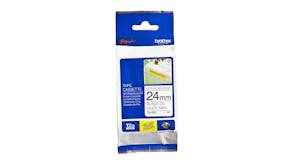 Brother TZe-S251 Black on White Strong Adhesive Labelling Tape - 24mm x 8m