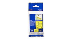 Brother TZe-S631 Black on Yellow Strong Adhesive Labelling Tape - 12mm x 8m