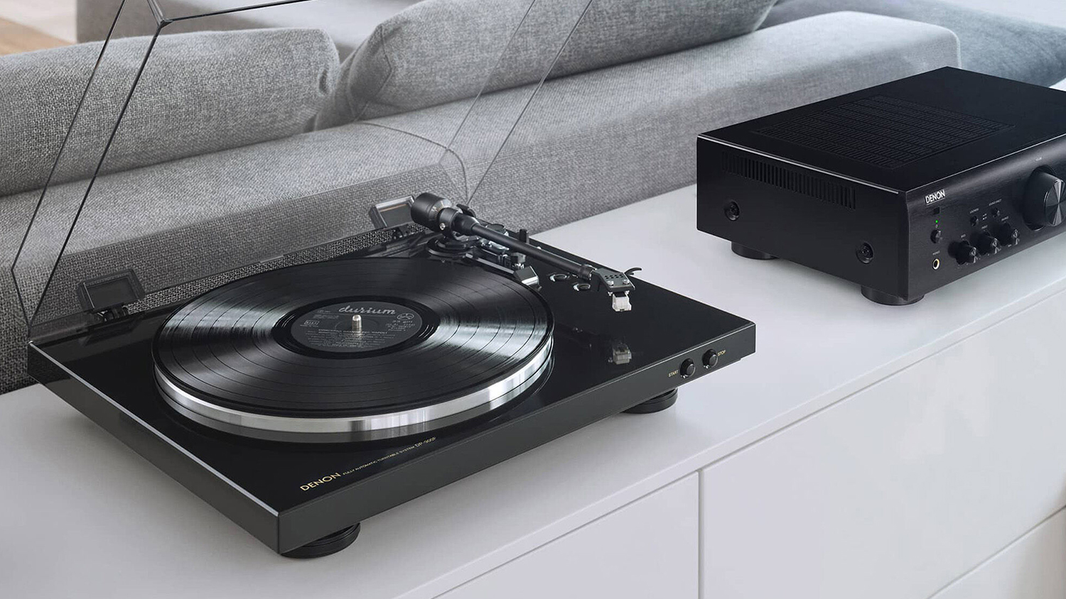 Denon Fully Automatic Belt Driven Turntable - Black (DP-300F)