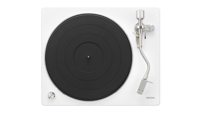 Denon DP-400WT Semi Automatic Turntable - White