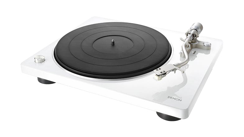 Denon DP-400WT Semi Automatic Turntable - White