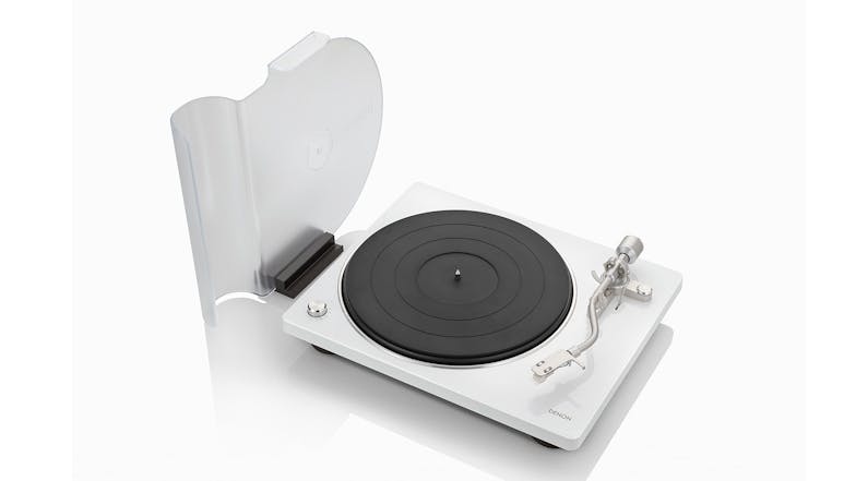 Denon DP-400WT Semi Automatic Turntable - White