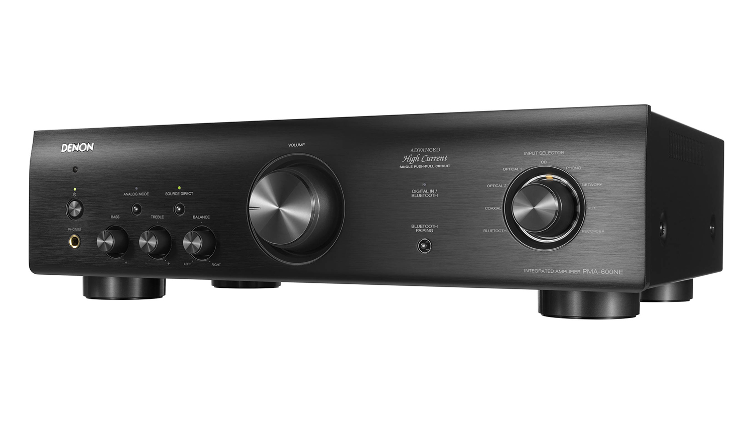 Denon PMA600NE 2 Channel Digital Wireless Streaming Amplifier Black