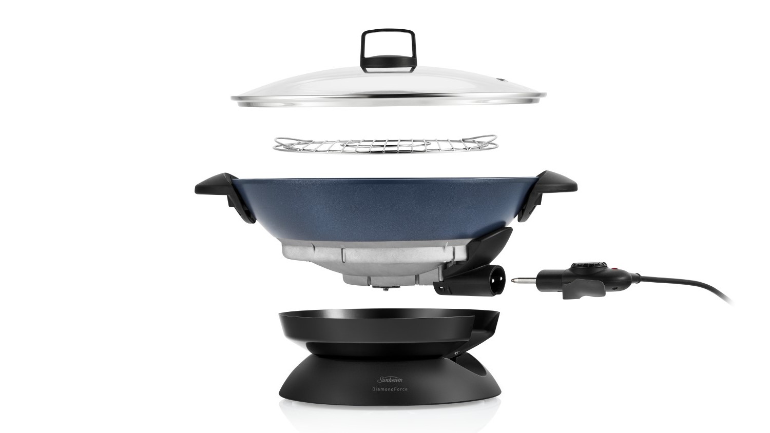 Sunbeam 7.5L DiamondForce Professional Wok Dark Blue (WWM7100DF