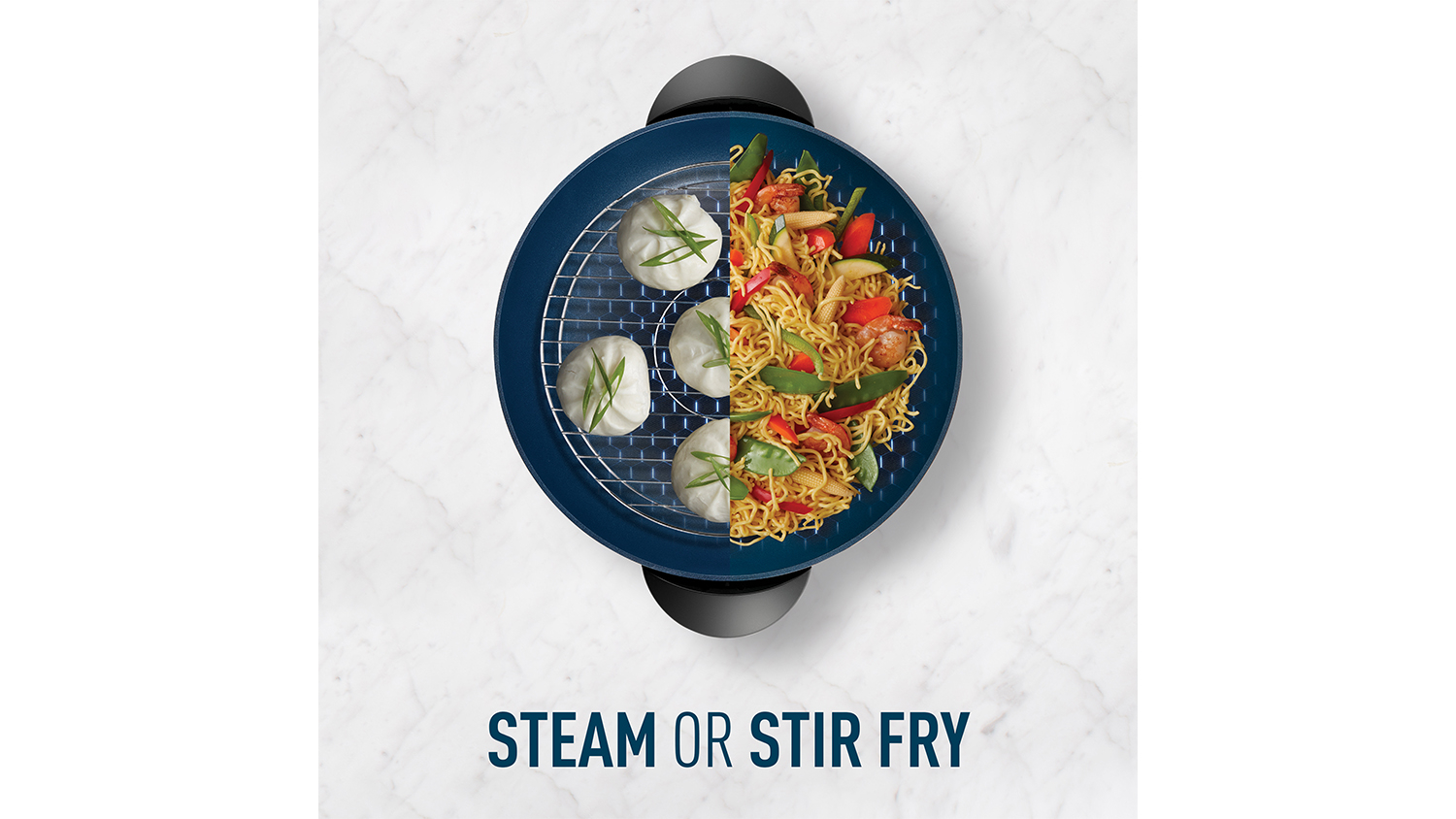 Sunbeam 7.5L DiamondForce Professional Wok Dark Blue (WWM7100DF