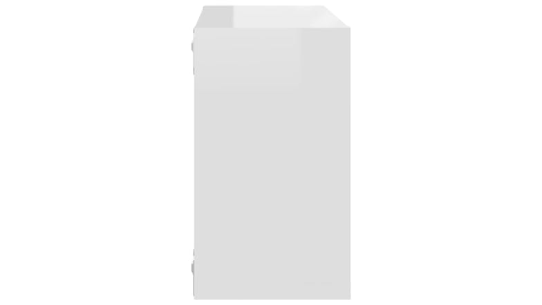 NNEVL Wall Shelves Floating Cube 2pcs. 26 x 15 x 26 - Gloss White