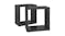 NNEVL Wall Shelves Floating Cube 2pcs. 26 x 15 x 26 - Gloss Grey