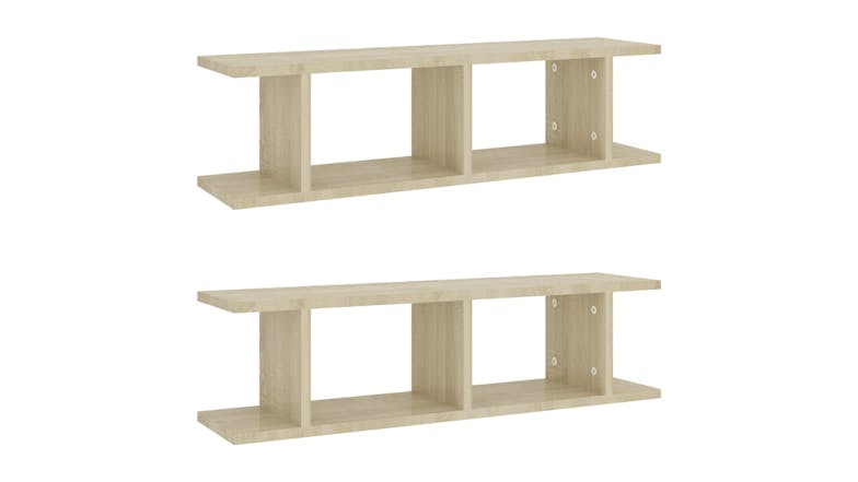 NNEVL Wall Shelves 6 Display Cube 78 x 18 x 20cm - Sonoma Oak