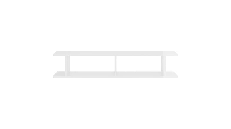 NNEVL Wall Shelves Floating Ladder 2pcs. 105 x 18 x 20cm - Gloss White