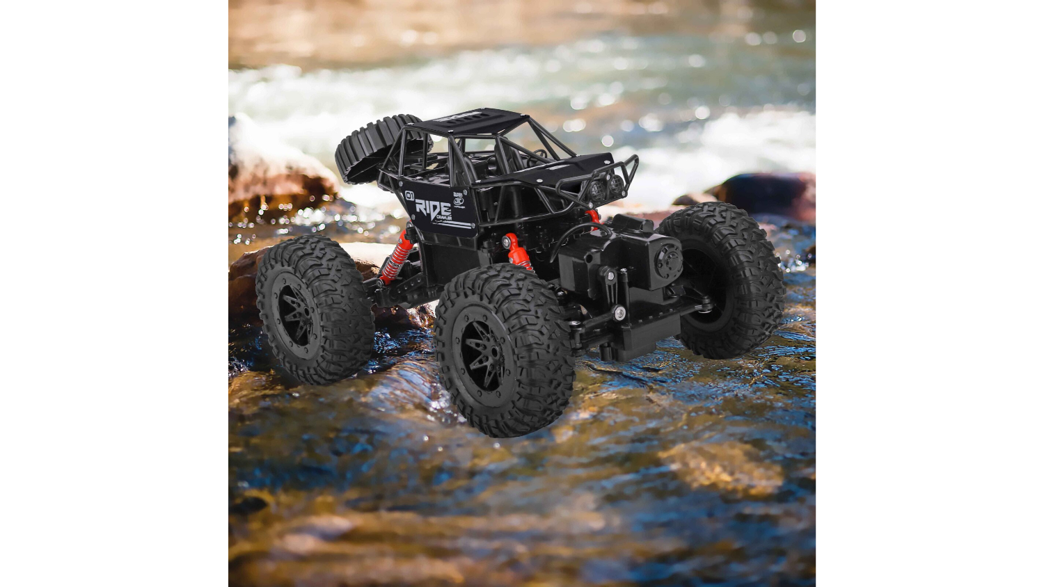 Lenoxx Remote Controlled Waterproof Amphibious Car Black Harvey