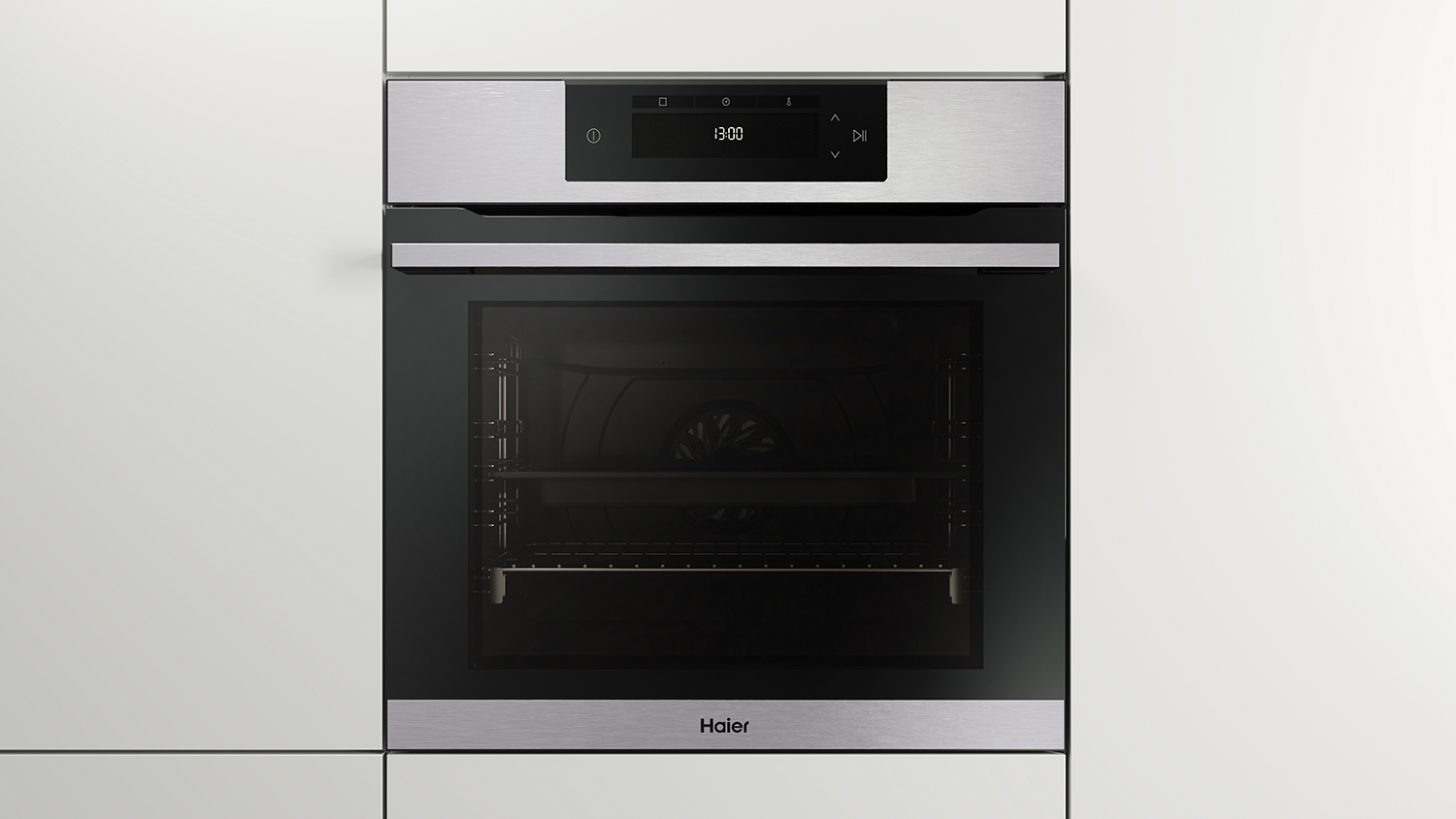 Haier 60cm Pyrolytic 14 Function BuiltIn Oven Stainless Steel