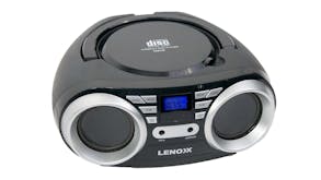 Lenoxx Portable CD Player w/ AM/FM Radio, AUX In - Black