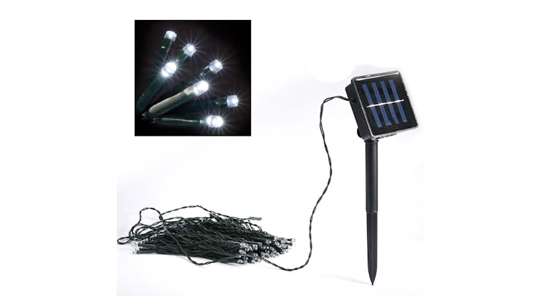 Lenoxx Solar Powered LED String Lights 300 Bulb - White