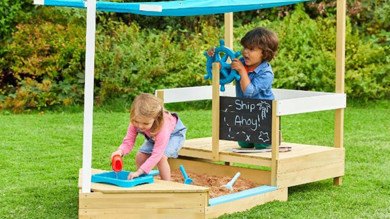 TP Ahoy Wooden Play Boat Sandpit