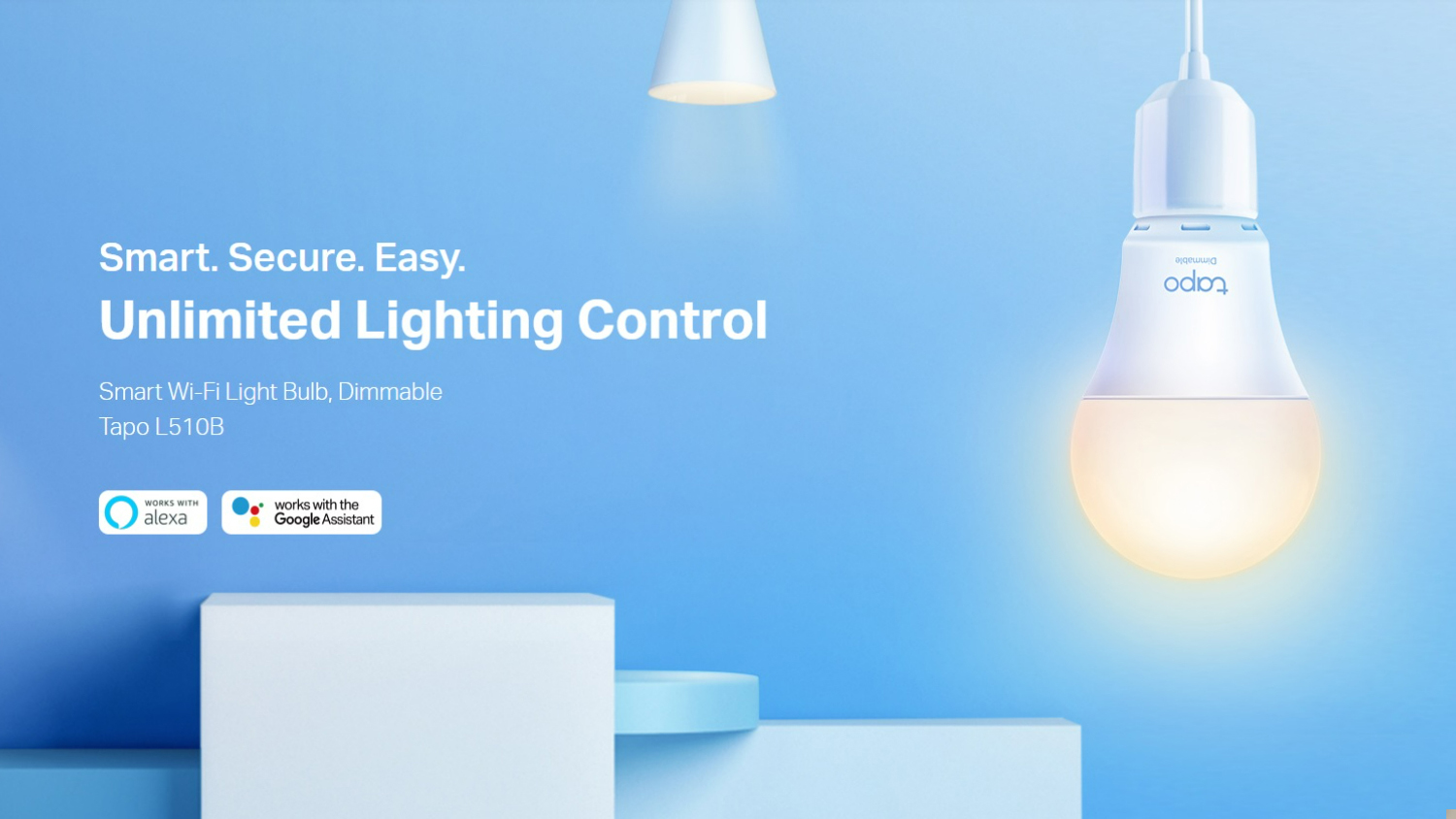 TP-Link Tapo L510B B22 8.7W Smart Light Bulb (Dimmable White Ambiance)